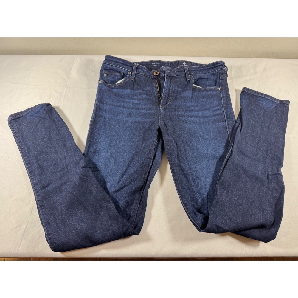 AG Adriano Goldschmied The Prima Cigarette Leg Jeans Blue 28R DMS1434GLAM